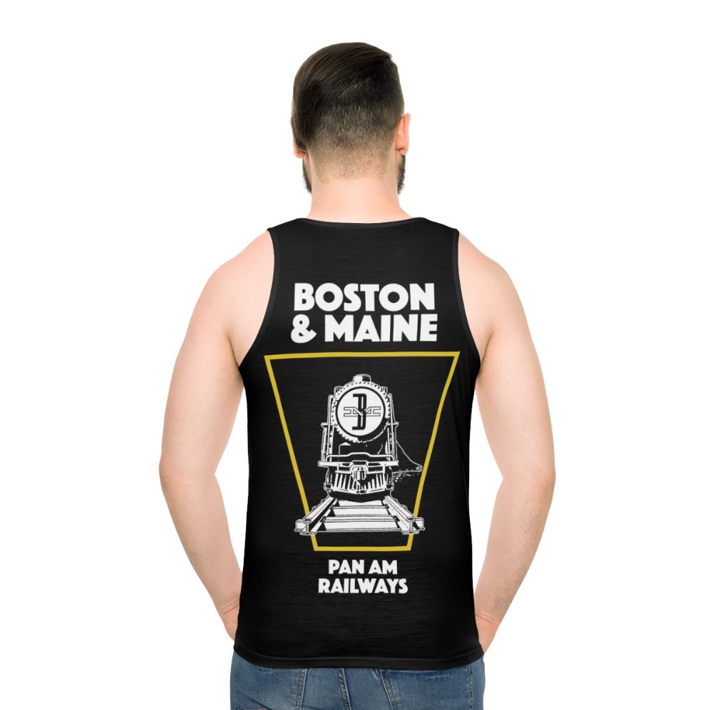 Boston Maine Train Emblem Unisex Tank Top