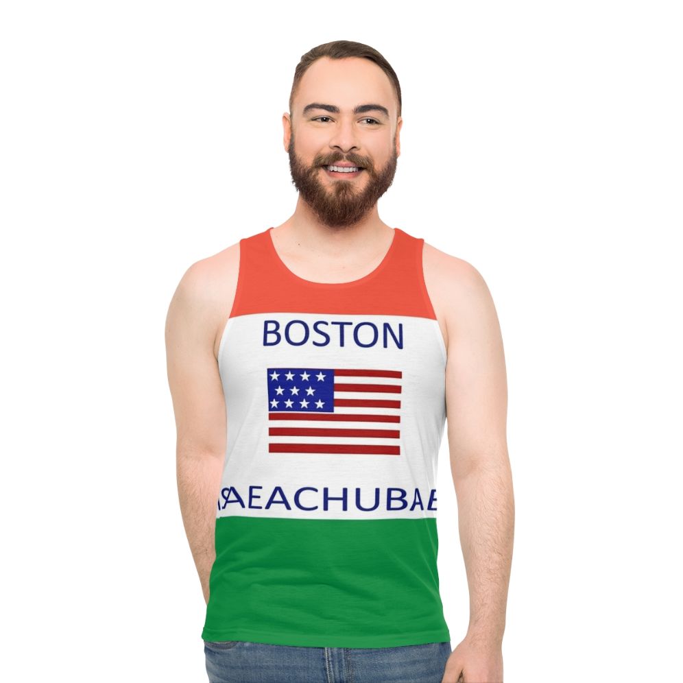 Boston Massachusetts meme unisex tank top