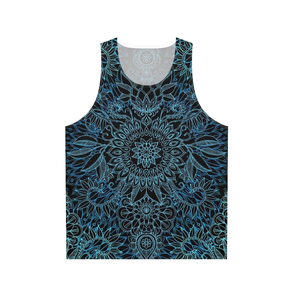 Botanical floral pattern unisex tank top