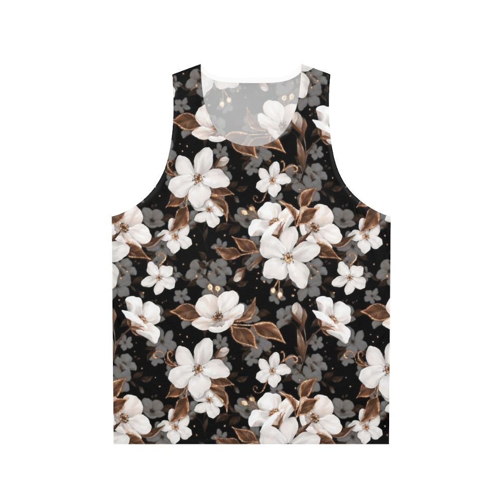 Botanical floral unisex tank top