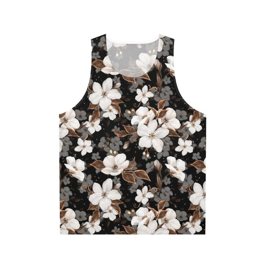 Botanical floral unisex tank top