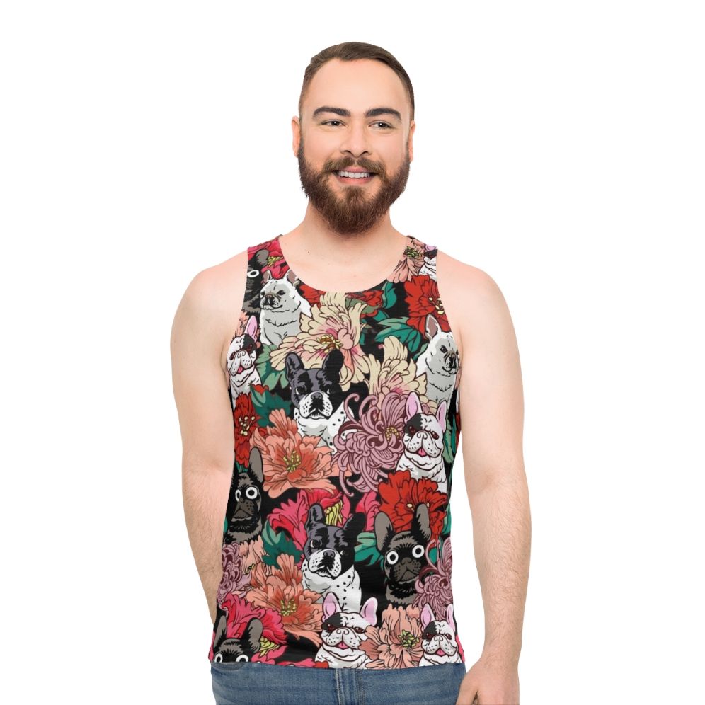 Botanical French Bulldog Unisex Tank Top