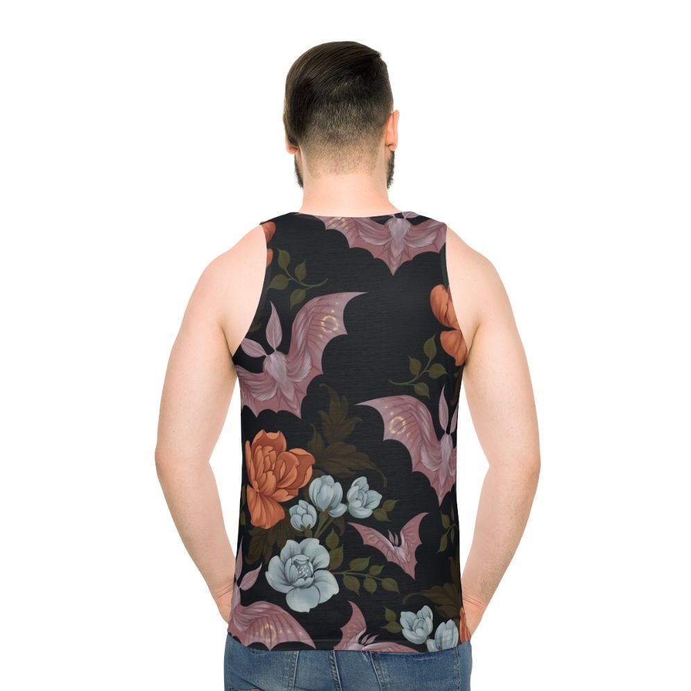 Botanical moths and night flowers unisex tank top