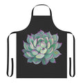 Succulent plants printed on a durable apron for gardening and horticulture enthusiasts