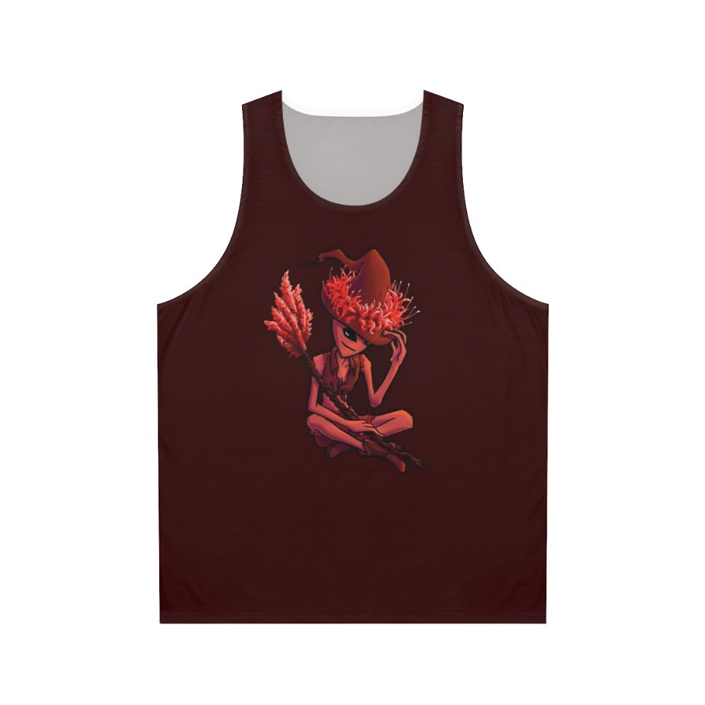 Unisex botanical witch alien tank top