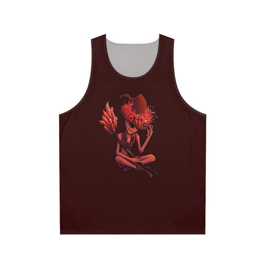 Unisex botanical witch alien tank top