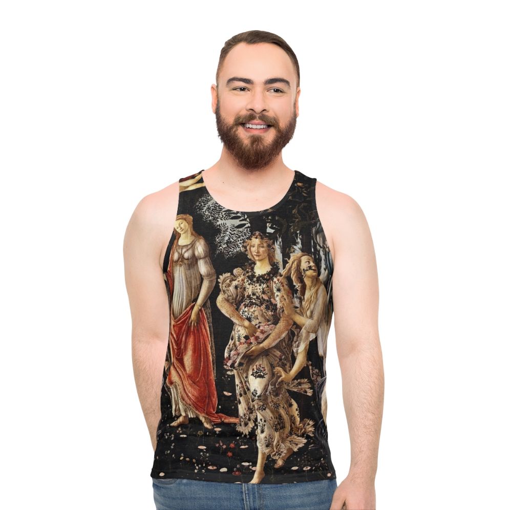 Botticelli's La Primavera Renaissance Art Unisex Tank Top