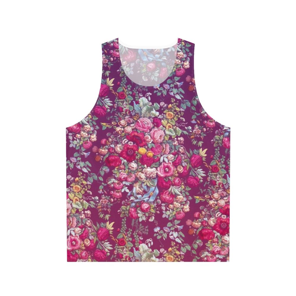 Bouquety floral retro unisex tank top