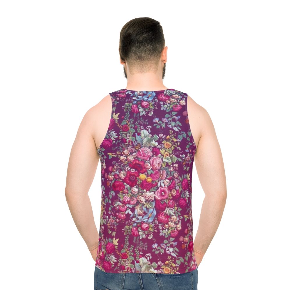 Bouquety floral retro unisex tank top