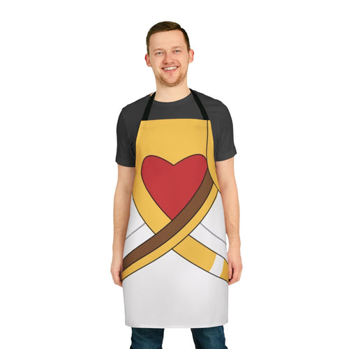 "She-Ra inspired bow armor design on an apron"