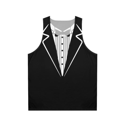 Bow tie tuxedo unisex tank top
