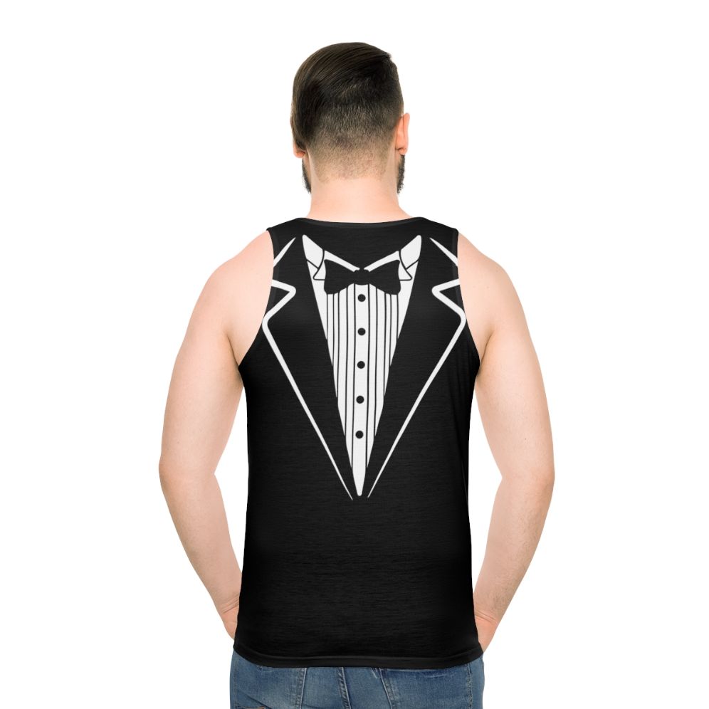 Bow tie tuxedo unisex tank top