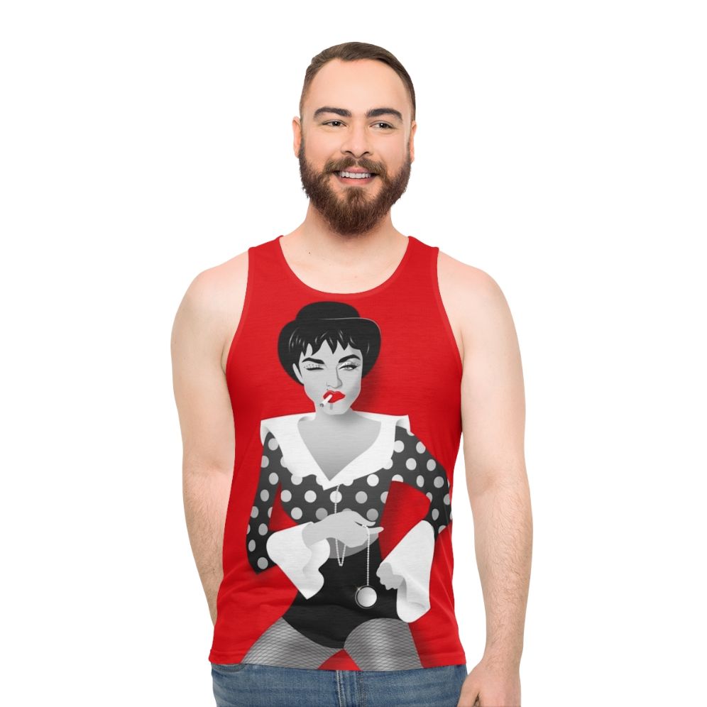 Bowler Hat Polka Dot Womens Tank Top