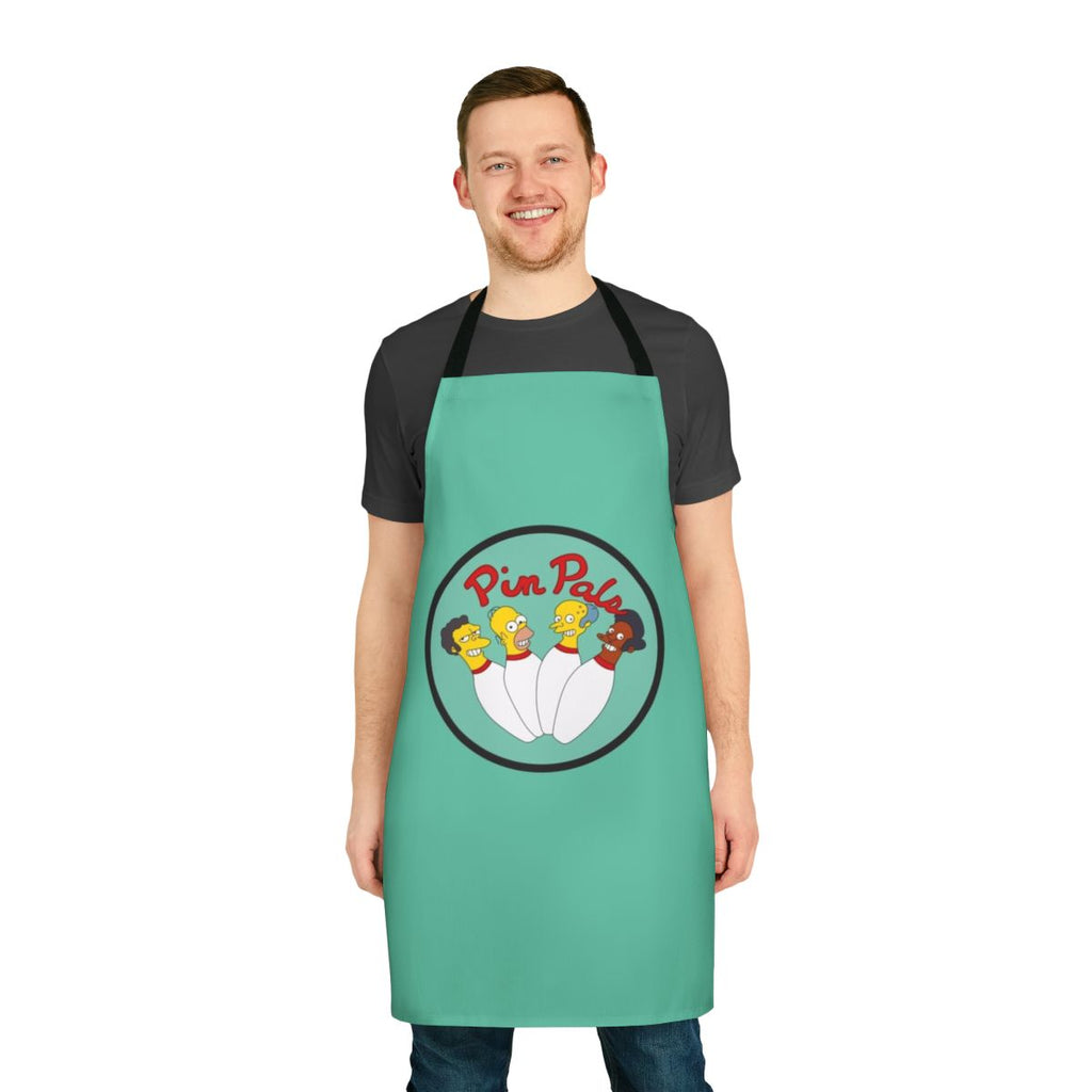 Bowling apron with cartoon bowling friends