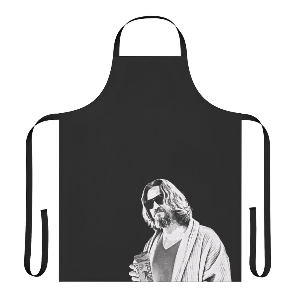 Bowling apron inspired by the cult classic film The Big Lebowski, featuring the character "The Dude"