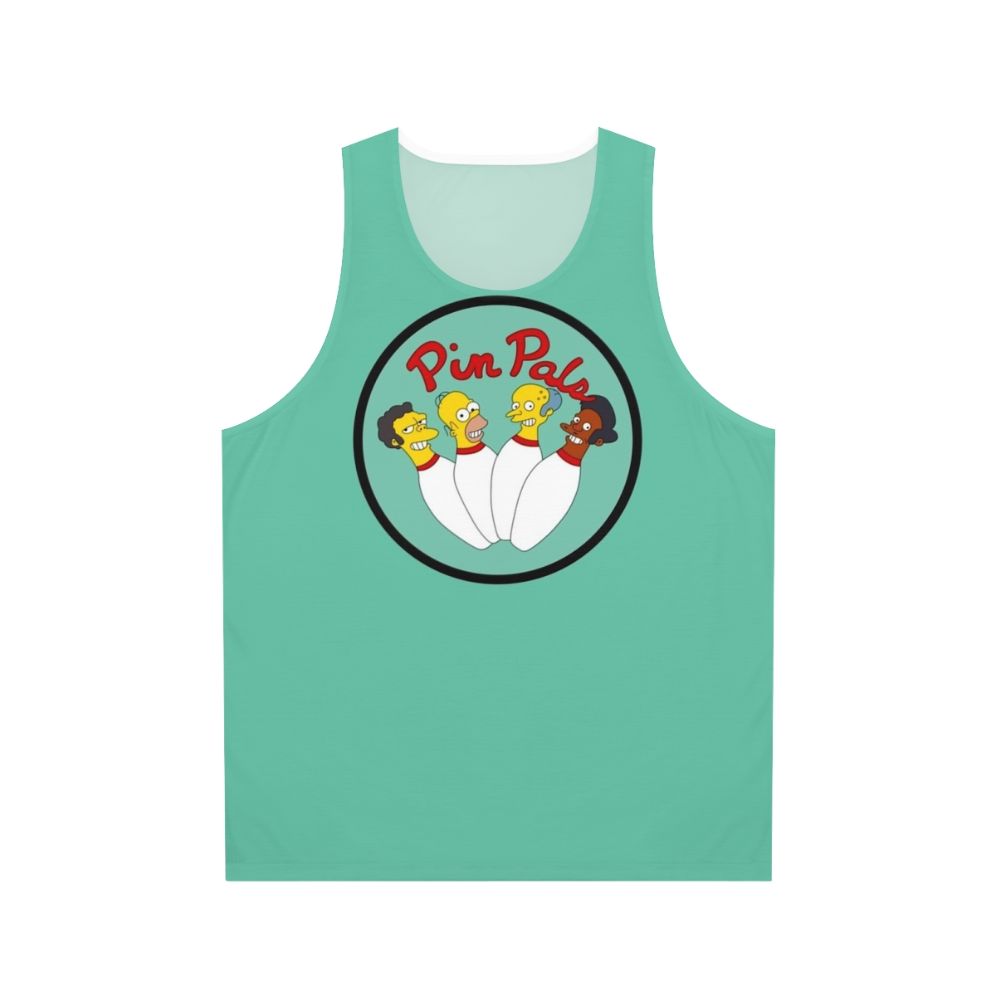 Bowling team friends wearing unisex tank top