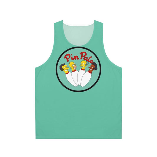 Bowling team friends wearing unisex tank top