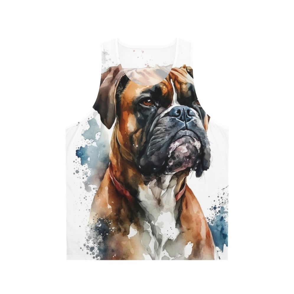 Boxer dog unisex tank top