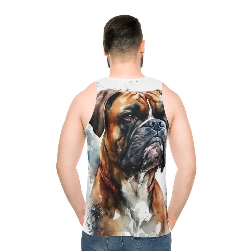 Boxer dog unisex tank top