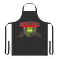 Brainscan inspired apron with a distressed graphic design