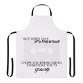 Brand new music lyrics inspired cooking apron