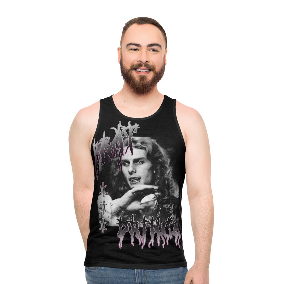 Brat Prince Unisex Tank Top featuring Lestat de Lioncourt from The Vampire Chronicles