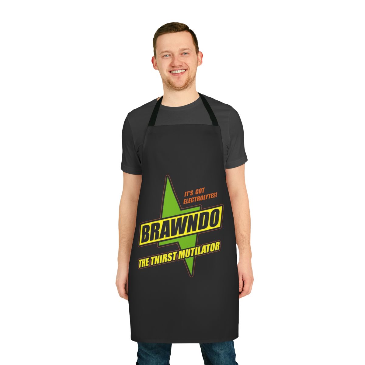 Brawndo-Inspired Apron with Idiocracy Movie Artwork