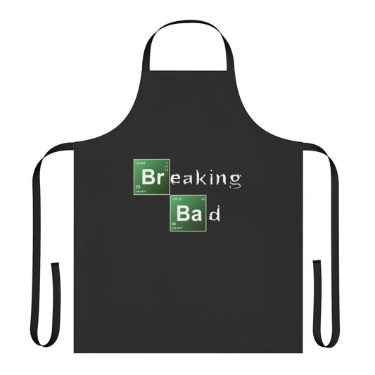 Breaking Bad inspired apron with hazmat design and Heisenberg logo