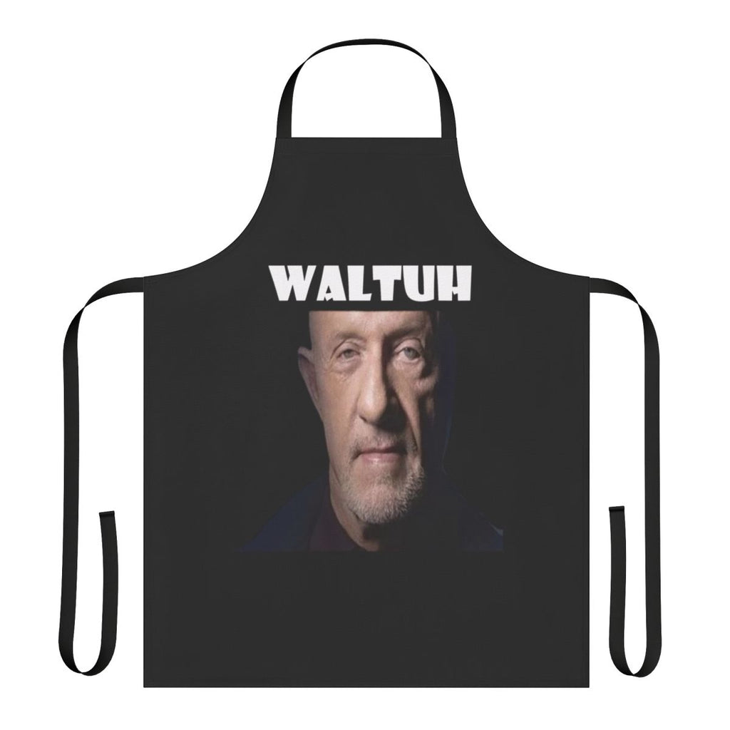 "Waltuh" Breaking Bad inspired apron with Walter White and kid named finger meme design