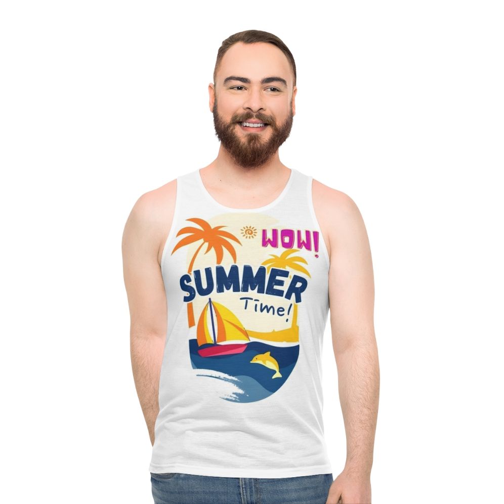 Unisex summer tank top with lightweight and breathable design