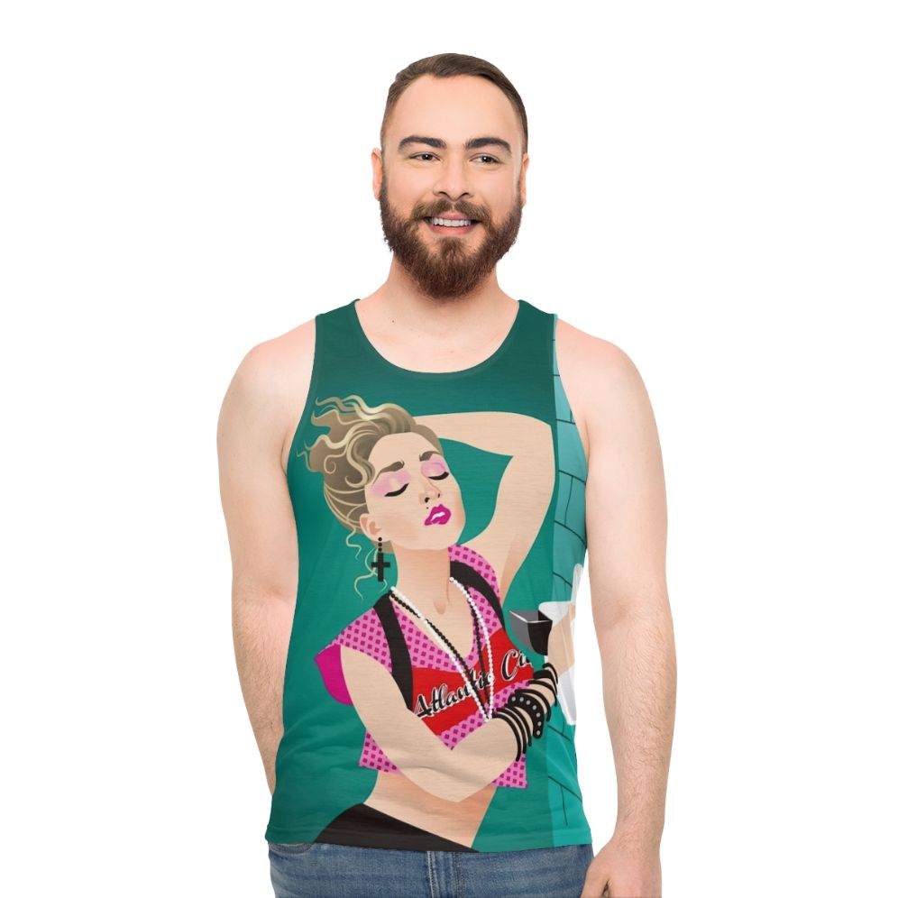 Unisex tank top with a stylish graphic design