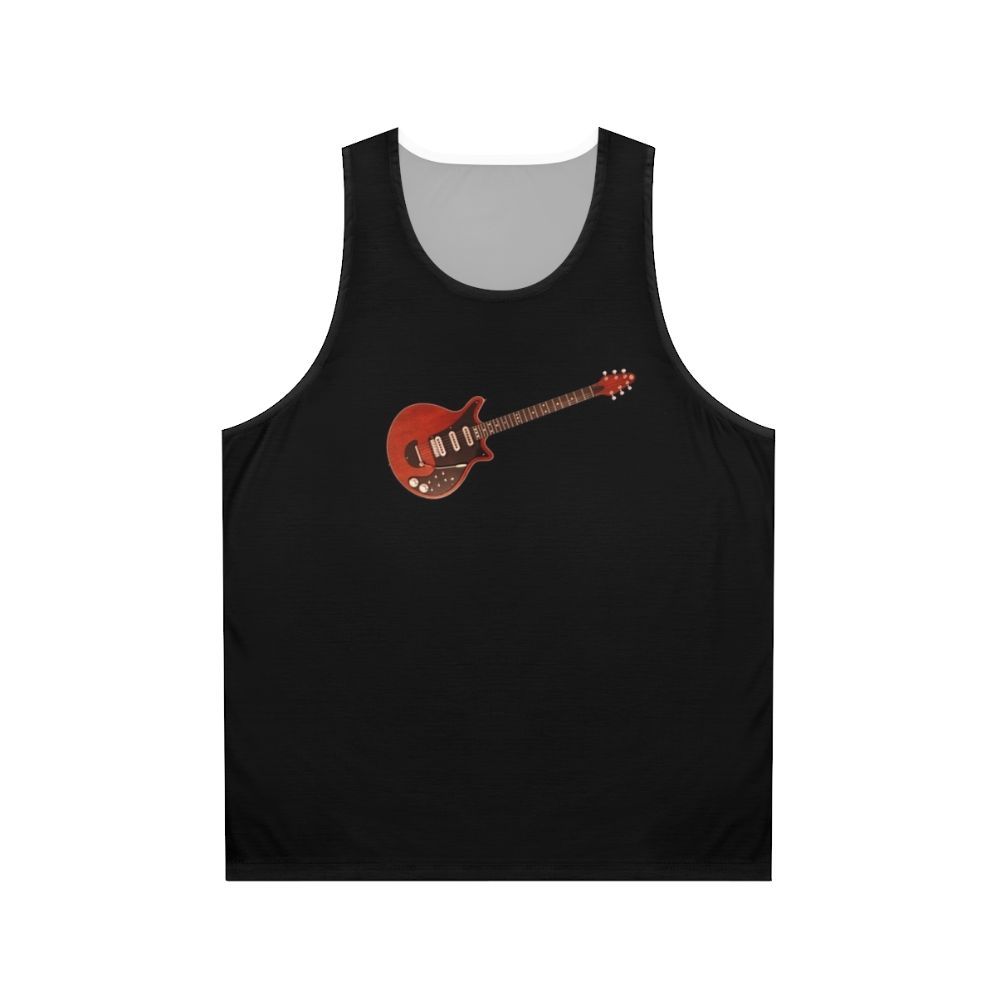 Brian May's Red Special guitar on a Queen unisex tank top