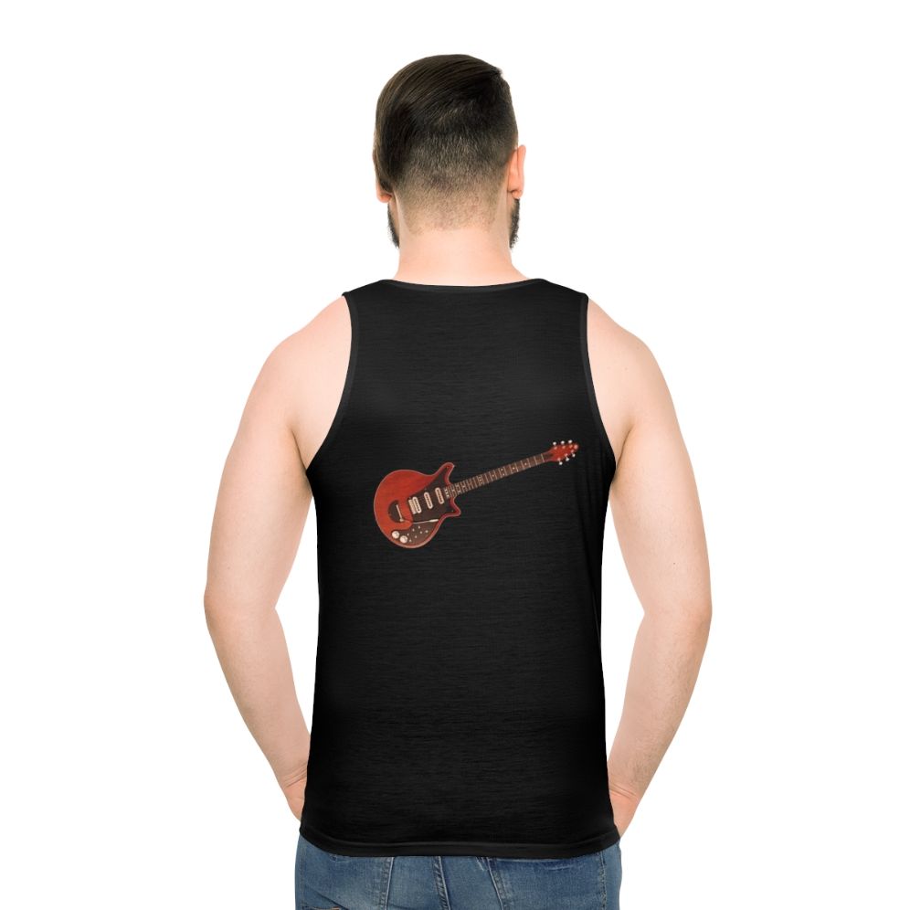 Brian May's Red Special guitar on a Queen unisex tank top