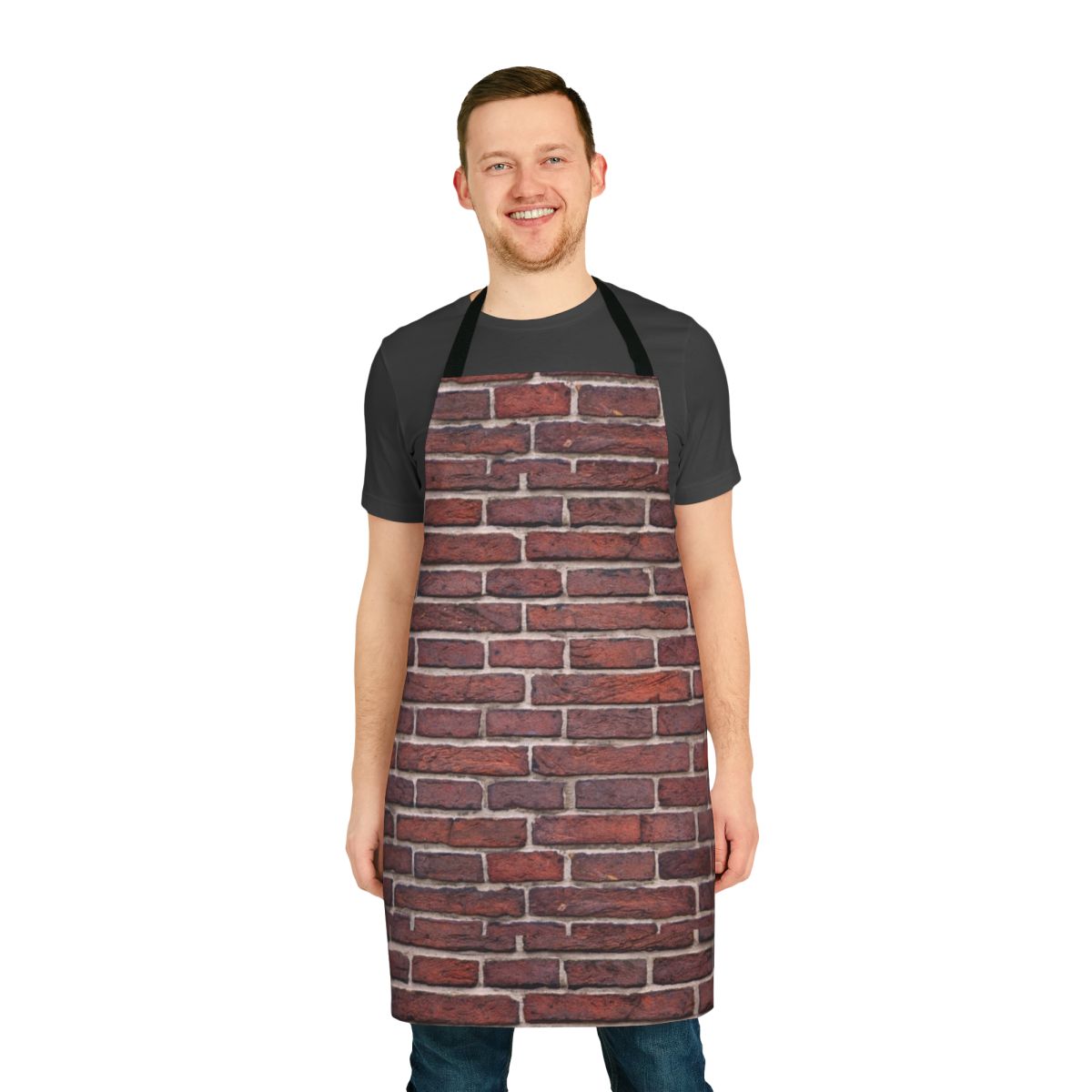 Brick Wall Pattern Apron - Durable Industrial Workwear
