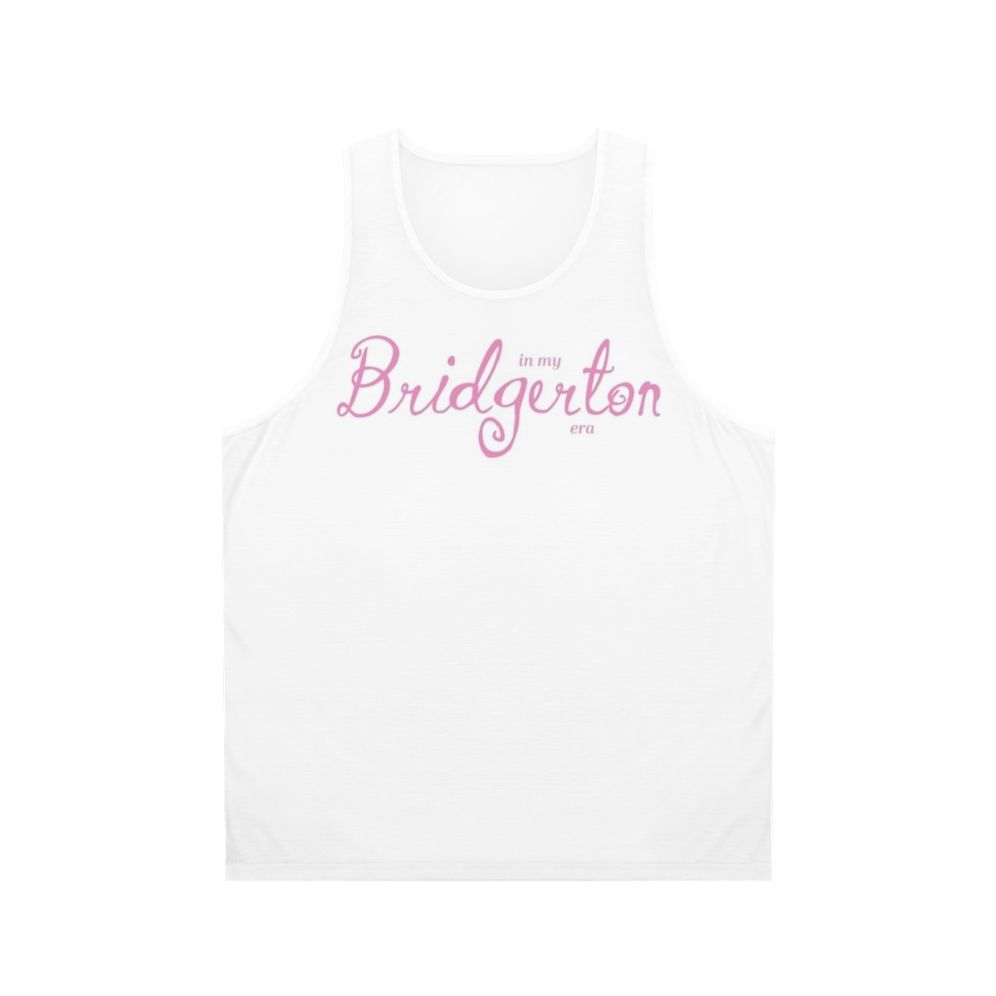 Bridgerton era pink unisex tank top