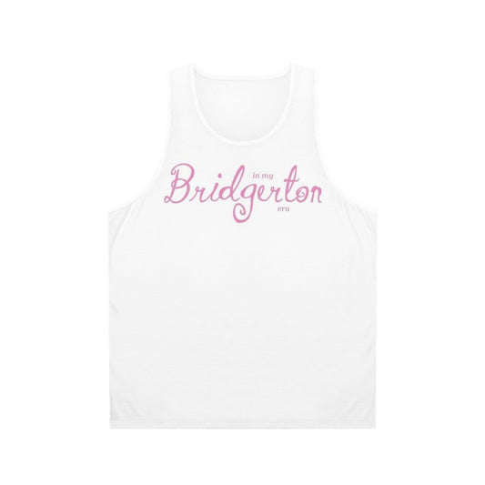Bridgerton era pink unisex tank top