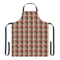 Bridgerton-inspired apron featuring the Bridgerton family crest and other design elements from the popular Netflix series.