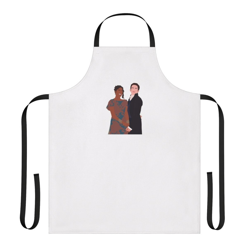 Bridgerton-inspired apron featuring Anthony Bridgerton and Kate Sharma
