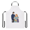 Bridgerton-inspired apron featuring the characters Colin Bridgerton and Penelope Featherington