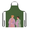 Bridgerton-inspired apron featuring Eloise Bridgerton and Cressida Cowper characters