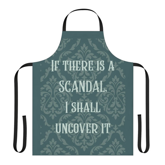 Bridgerton-inspired apron featuring the Bridgerton family crest and characters