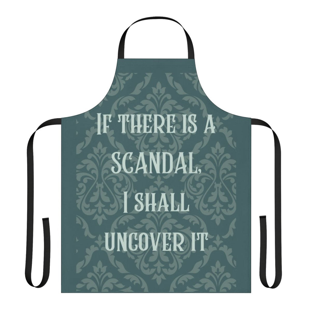 "Bridgerton-inspired apron featuring a playful quote from the show"