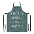 "Bridgerton-inspired apron featuring a playful quote from the show"