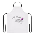 "Bridgerton Inspired Apron with "I'd Rather Be a Bridgerton" Quote"