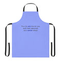 Bridgerton inspired apron featuring a quote from the character Lady Whistledown