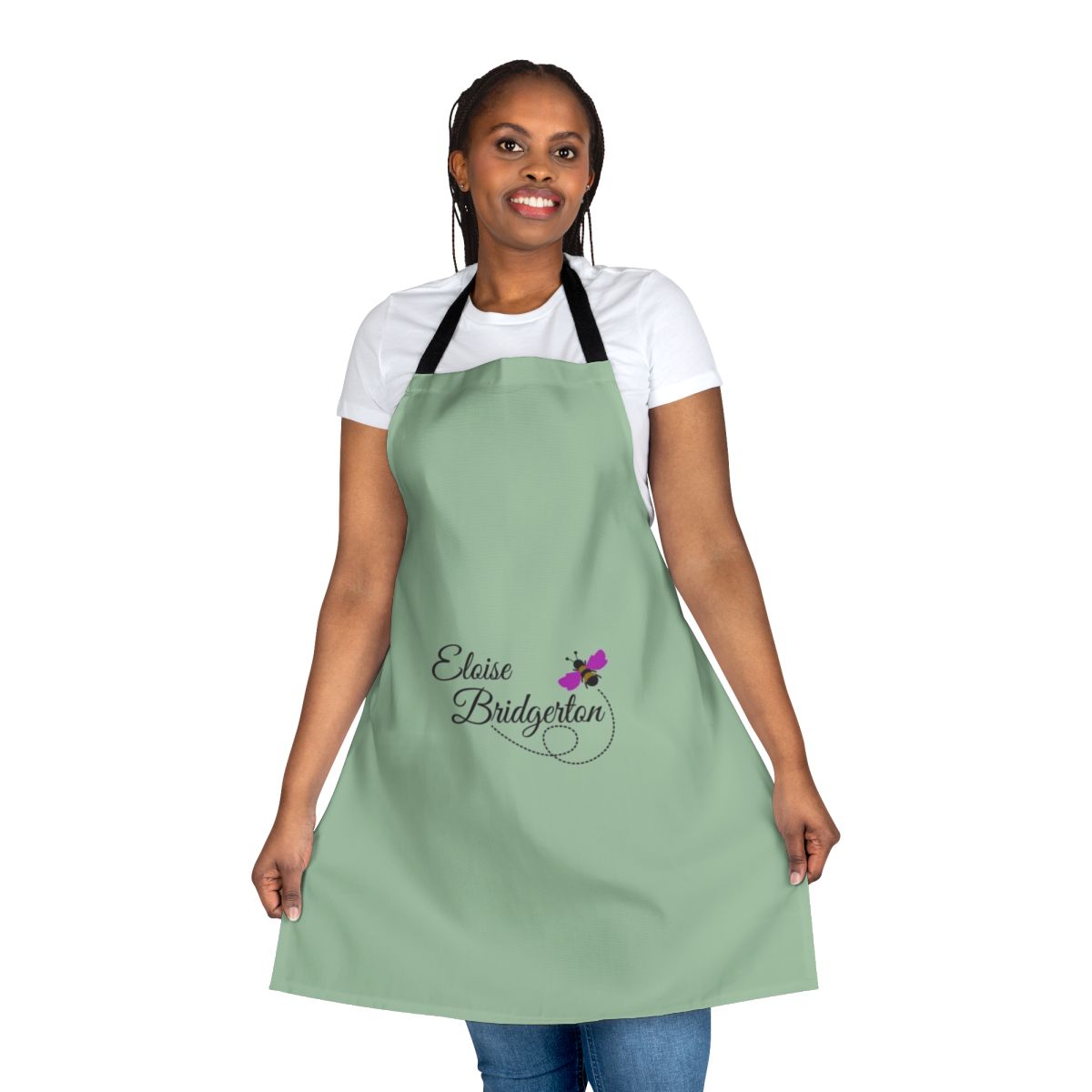 Eloise Bridgerton-inspired bee pattern apron