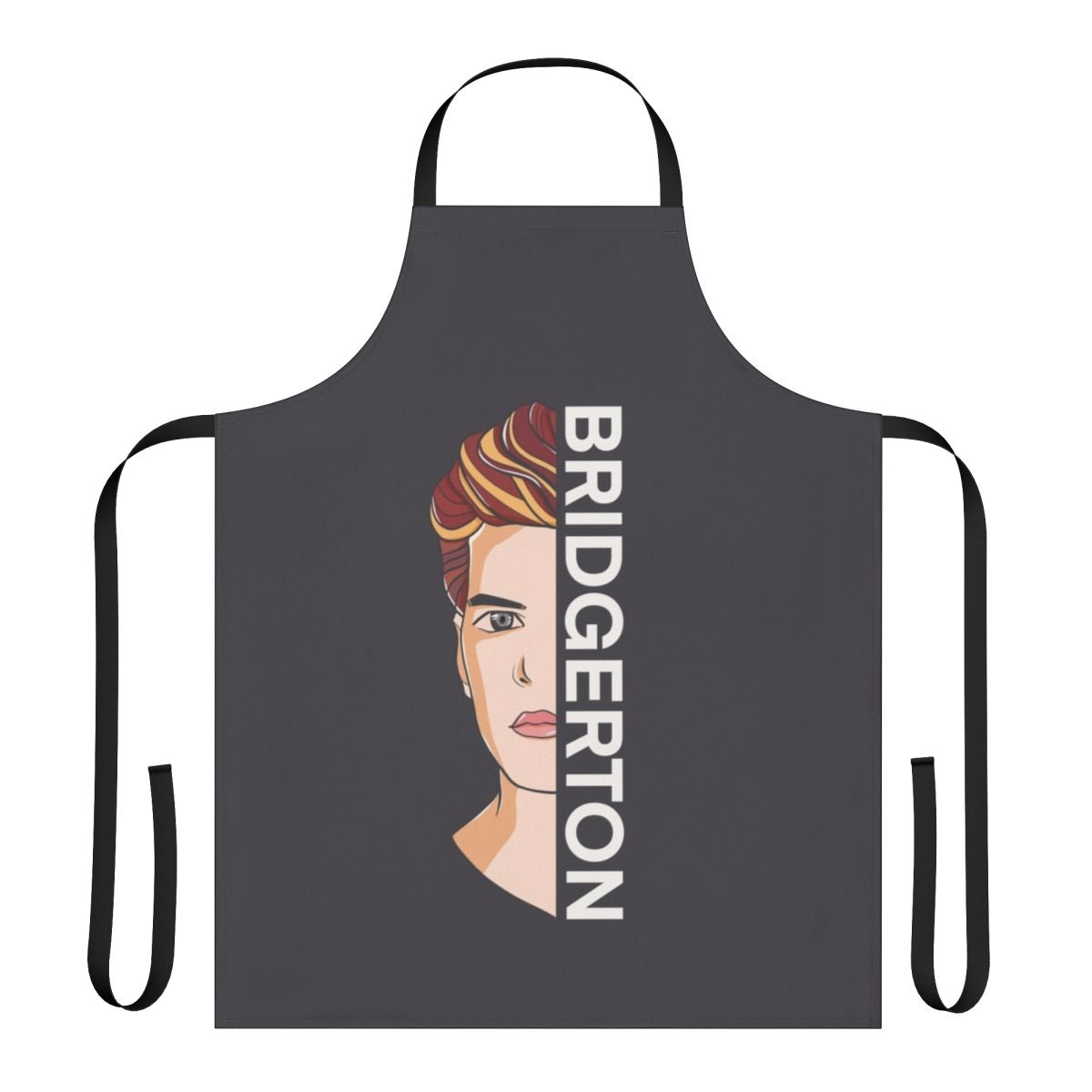 Bridgerton-inspired apron featuring character Colin Bridgerton