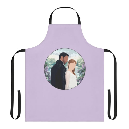 Bridgerton-inspired apron featuring Simon Basset and Daphne Bridgerton
