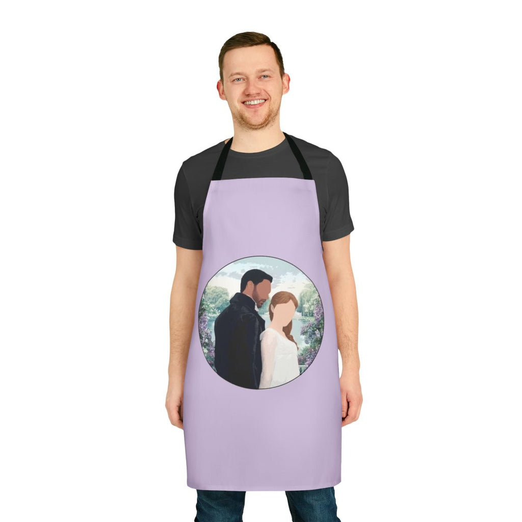 Bridgerton-inspired apron featuring Simon Basset and Daphne Bridgerton
