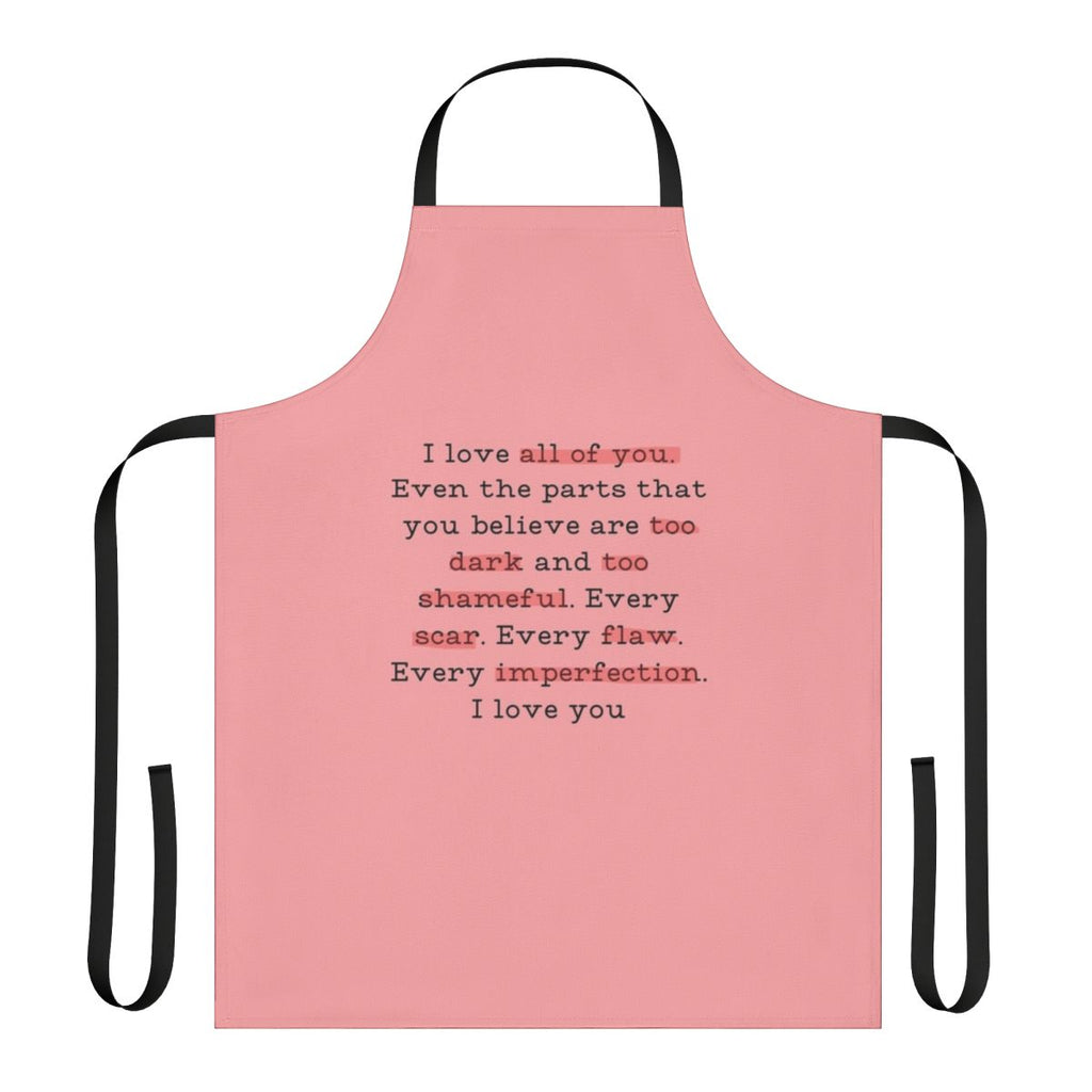 Bridgerton inspired apron featuring a quote from the character Daphne Bridgerton